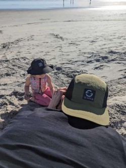 Camp and Surf Hat on the Beach Fun Camp and Surf Hat on the Beach Fun