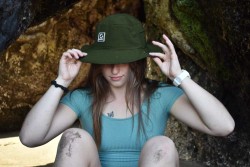 Surf Bucket Hat for Beach Cave for Women - Olive Green Surf Bucket Hat for Beach Cave for Women - Olive Green