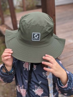 Surf Hat Green Top View Surf Hat Green Top View
